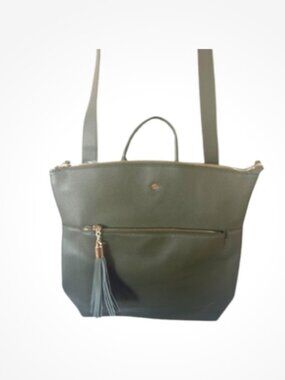 Nanette Lepore Rowena Vegan Leather Laptop Backpack Bag – Avocado Green – NWT